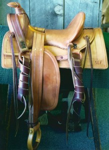 Reproduction of 1870's Texas Trail Saddle